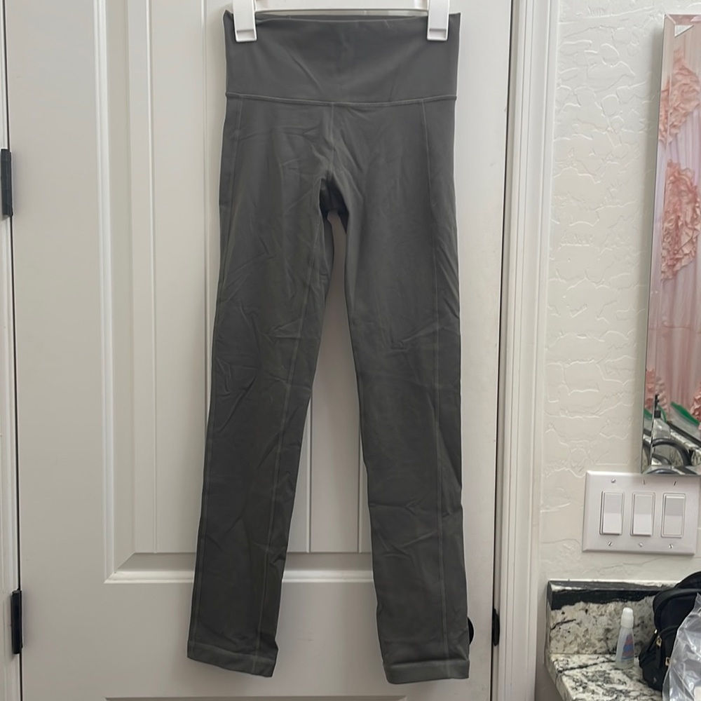 Army green/ gray Lululemon Leggings